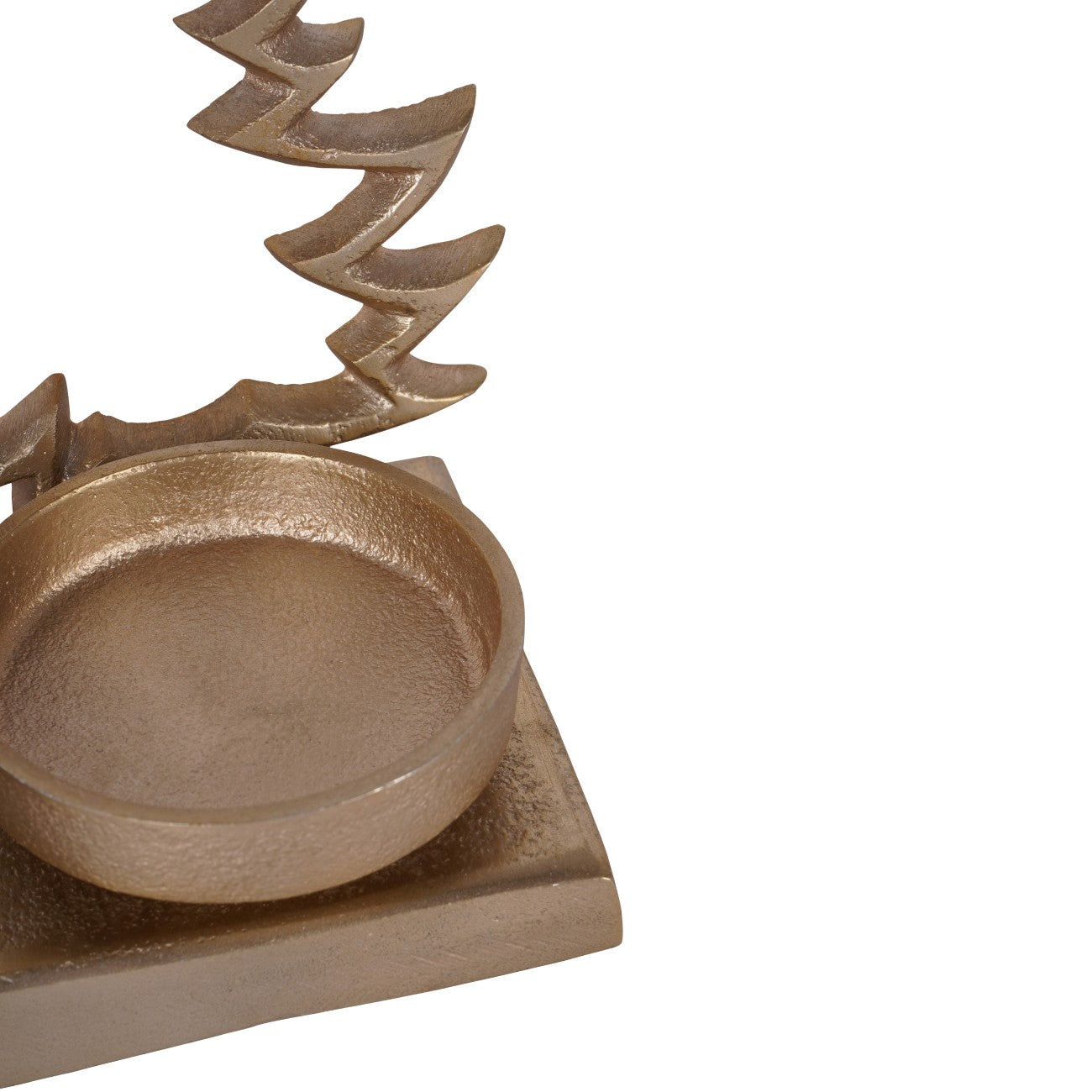 Set of 3 Laura Ashley  Festive Aluminium Xmas Tree Gold Tealight Holders